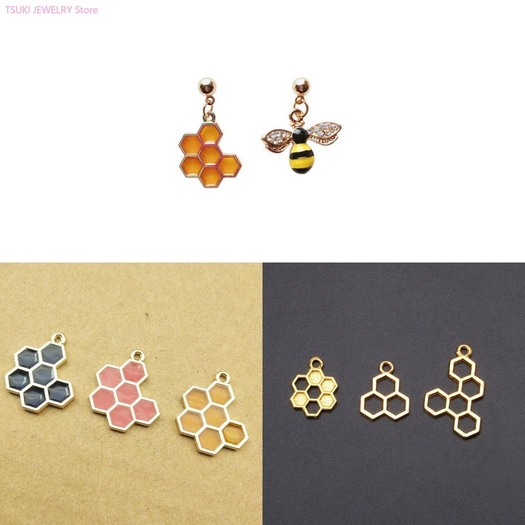 Bezels Pendant Resin - 62KE 10x/مجموعة الذهب العسل قلادة فارغة