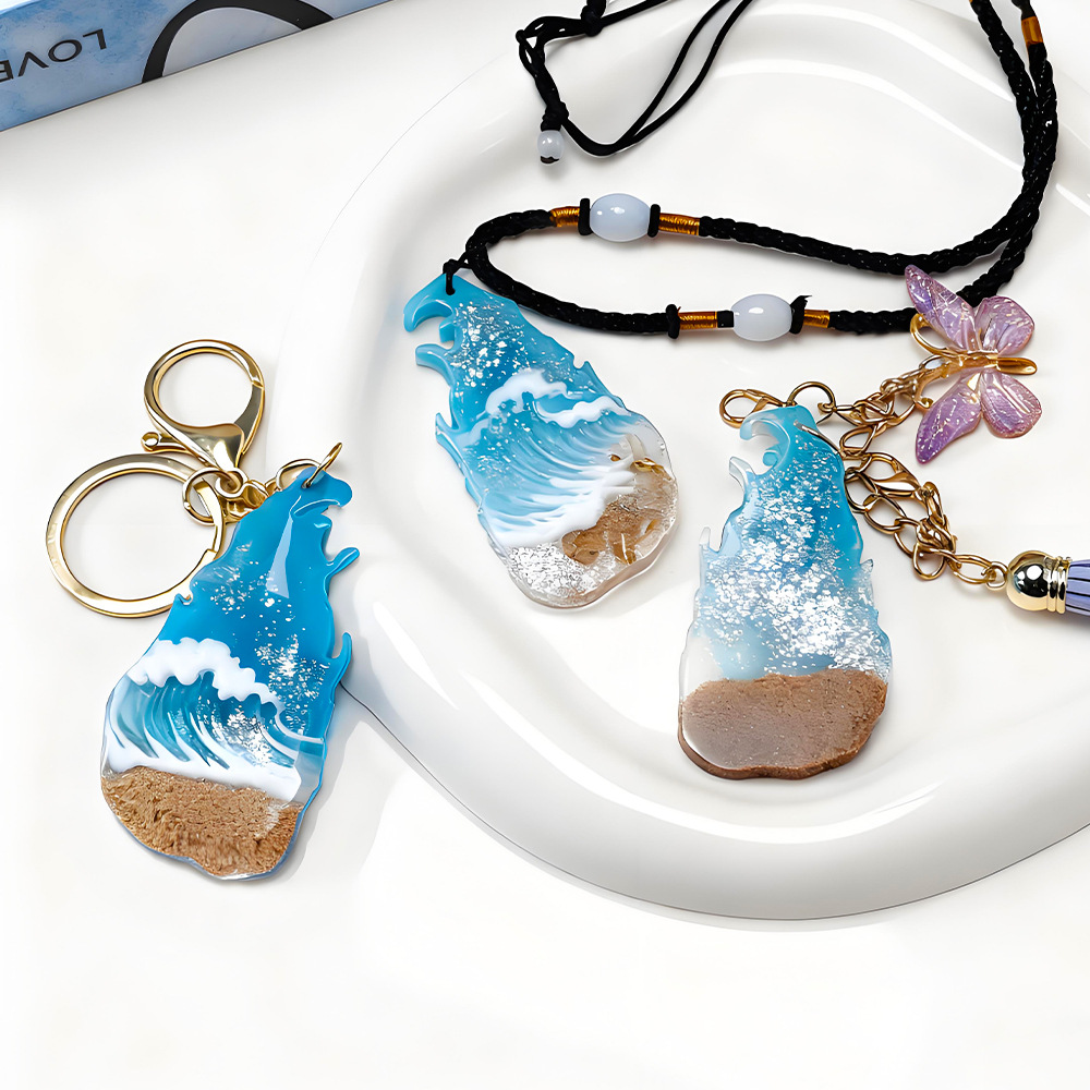 Resin Art A Keychain - سريلانكا خريطة قالب قلادة المفاتيح قالب
