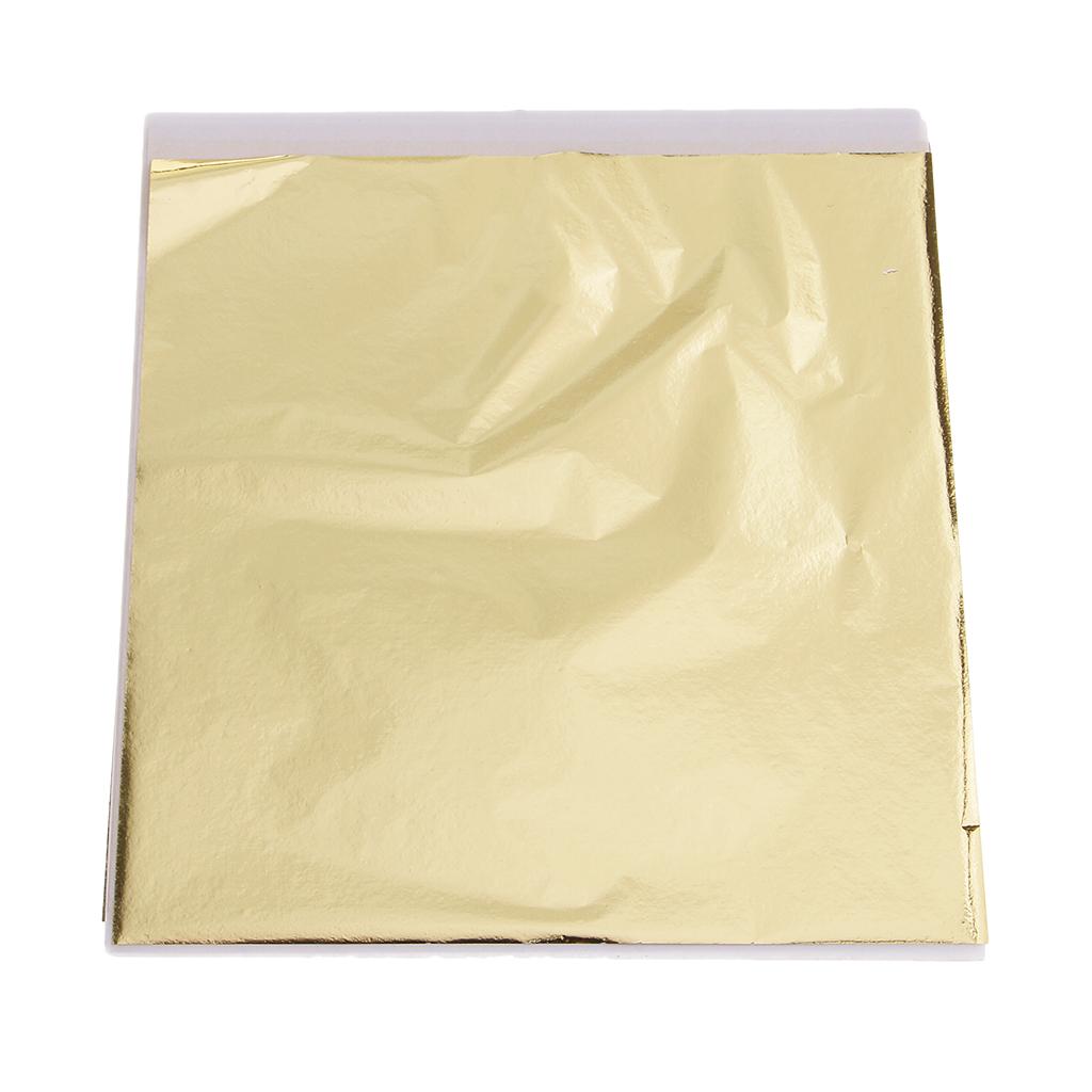 Gold Leaf Foil - 100x14 سنتيمتر أوراق الذهب أوراق التذهيب