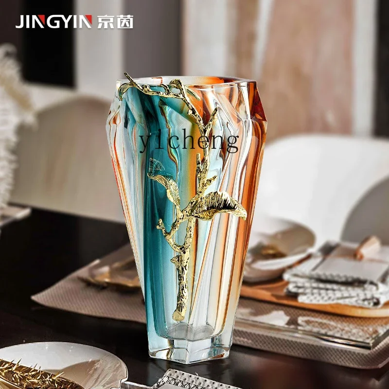 Resin Art Resin - مزهرية زجاجية من سلسلة TQH-i7.7 الأوروبية
