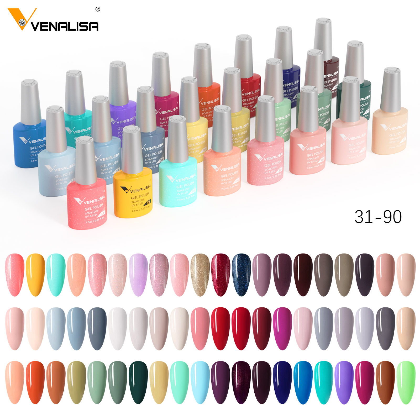 Resin Art Training - طلاء جل أظافر VENALISA 7.5 مللي