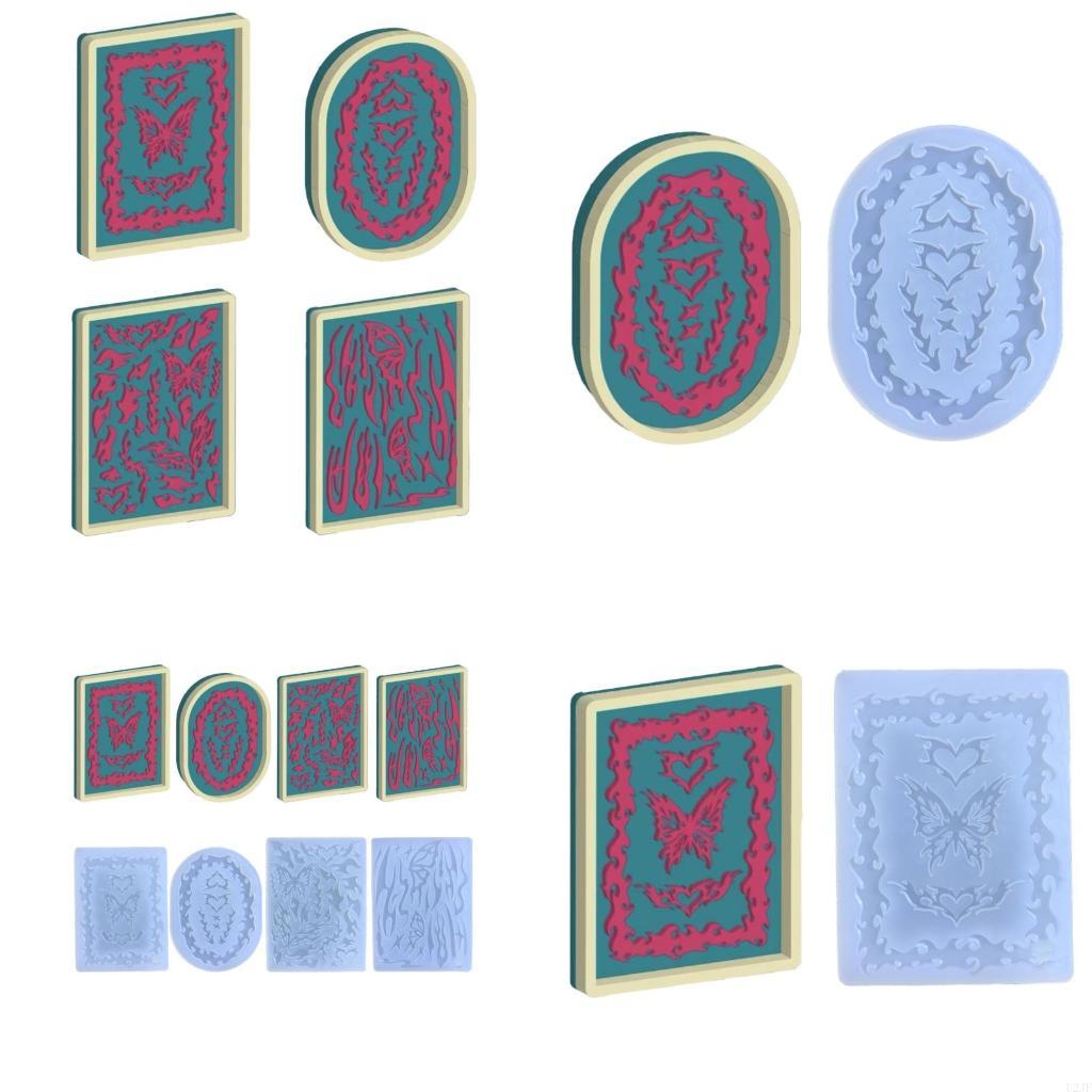 Resin Art A Keychain - فراشة الرمال المتحركة قالب من السيليكون