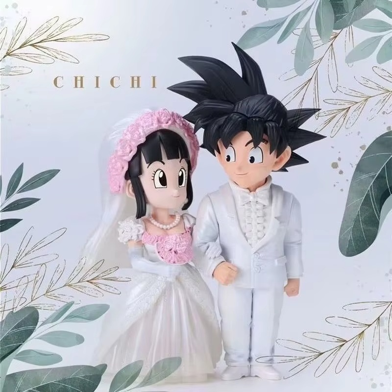 Resin Art Dragon Ball Z - سون جوكو وتشيشي زفاف مارياج نموذج