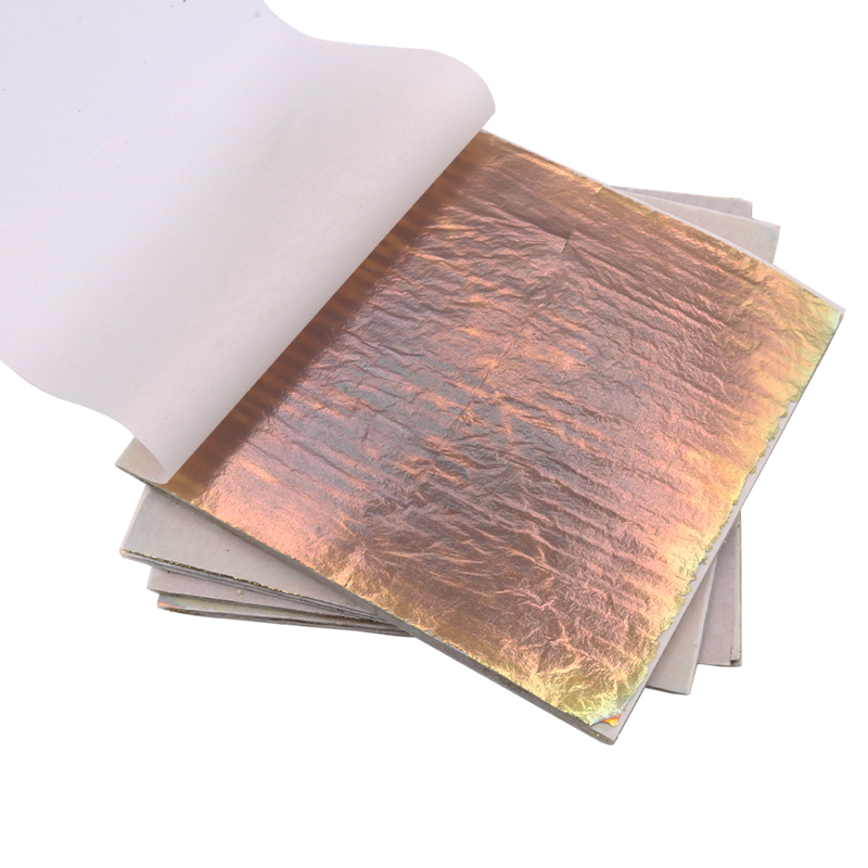 Gold Leaf Foil - 14x14 سنتيمتر الملونة تقليد ورقة الذهب