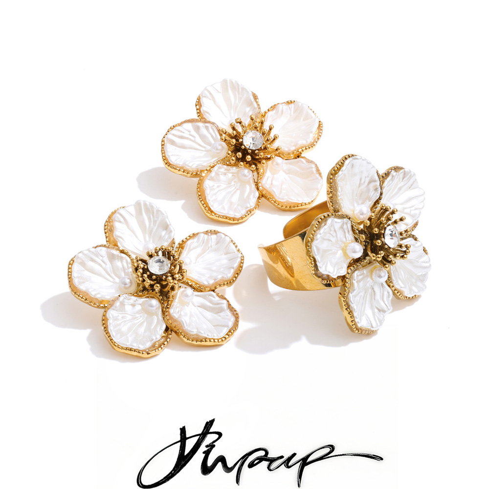 Resin Art Ring - Yhpup شعبية الفولاذ المقاوم للصدأ الراتنج