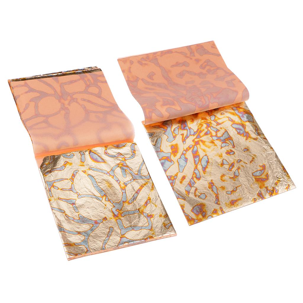 Gold Leaf Foil - صفائح أوراق الذهب المقلدة متعددة الألوان