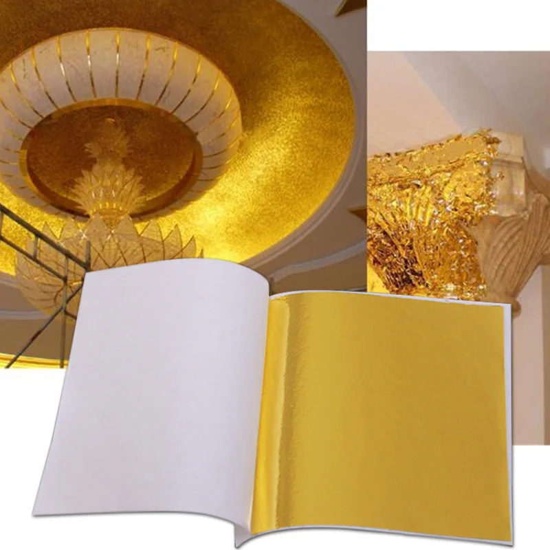 100 قطعة من أوراق الذهب والفضة - مراجعة Gold Leaf Foil وسعره