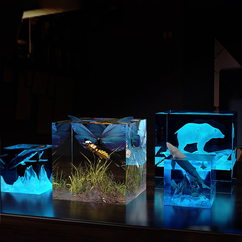 ثلاثية الأبعاد مكعب الأشعة فوق - مراجعة Resin Art Cube وسعره