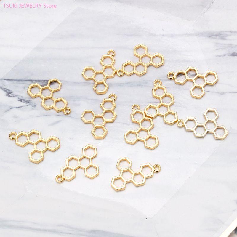 62KE 10x/مجموعة الذهب العسل قل - مراجعة Bezels Pendant Resin وسعره