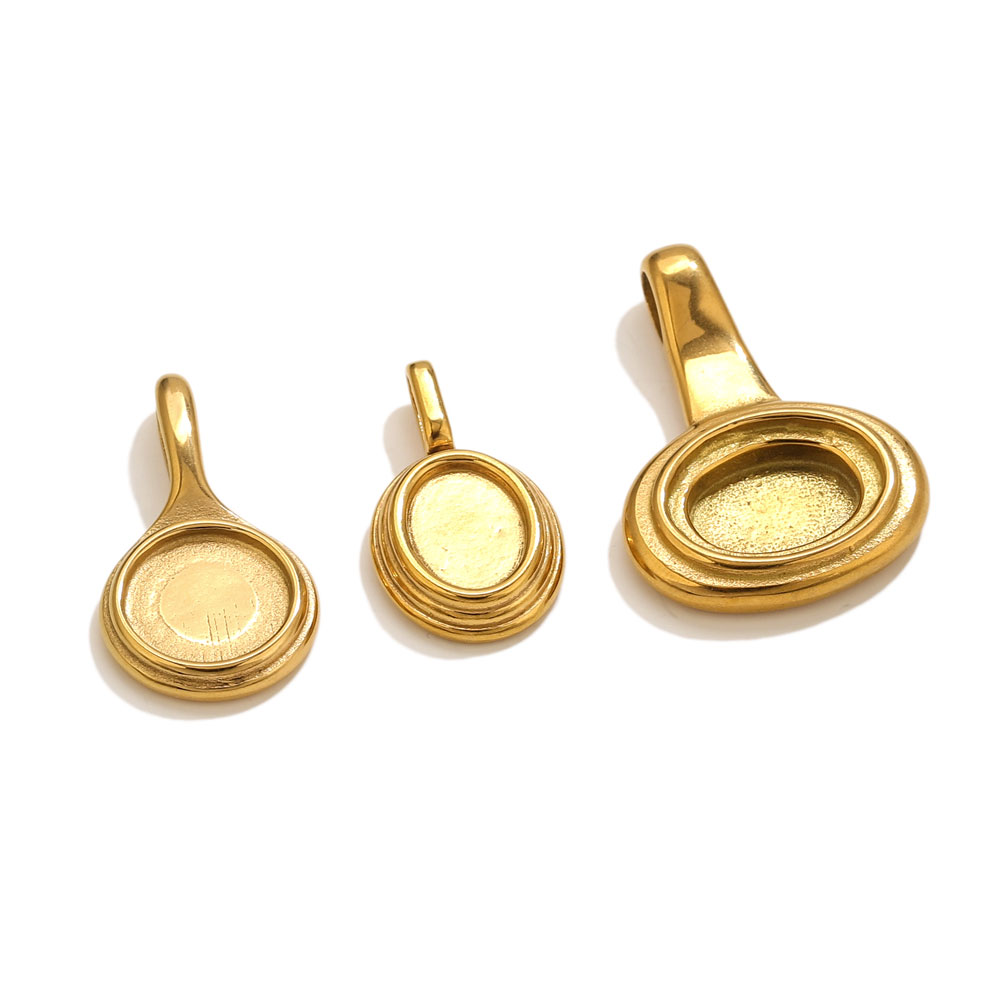 5 قطعة الفولاذ المقاوم للصدأ ص - مراجعة Bezels Pendant Resin وسعره