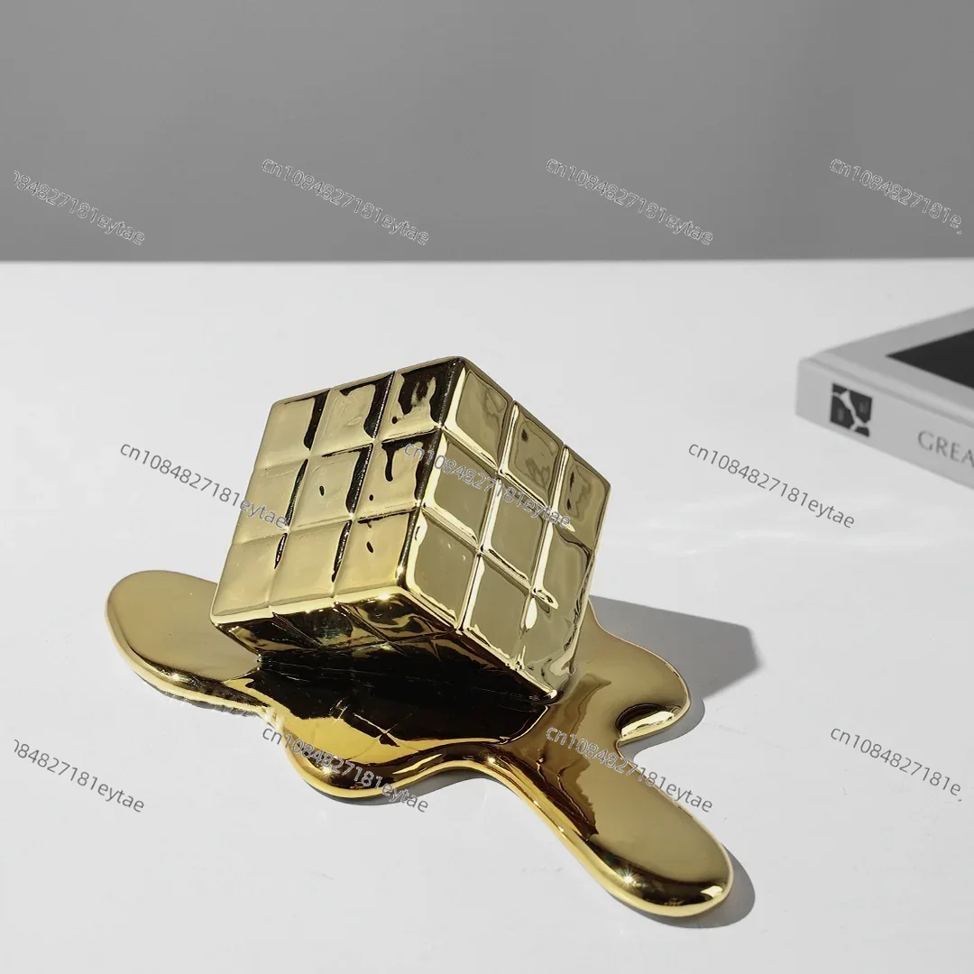 مكعب هندسي ذهبي من الراتنج - ت - مراجعة Resin Art Cube وسعره