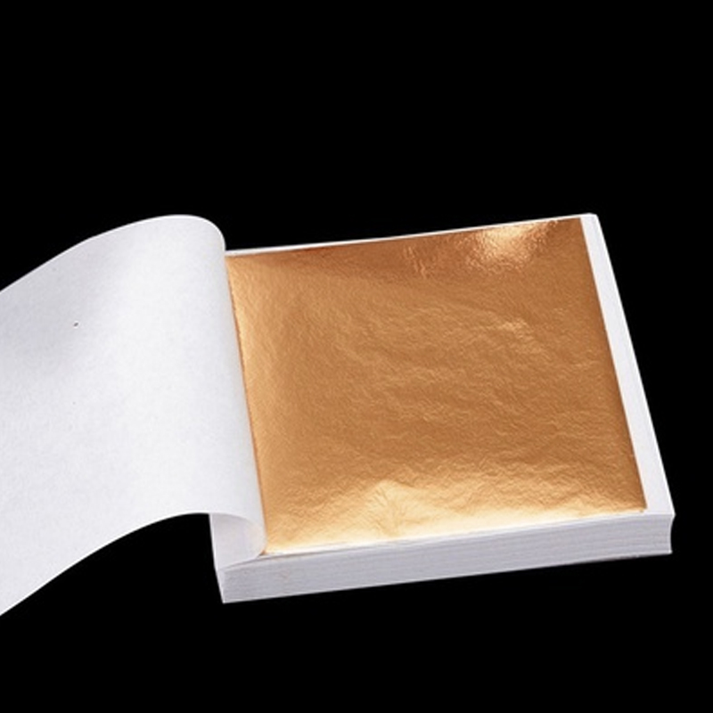 100 قطعة من أوراق الورق بتصميم - مراجعة Gold Leaf Foil وسعره