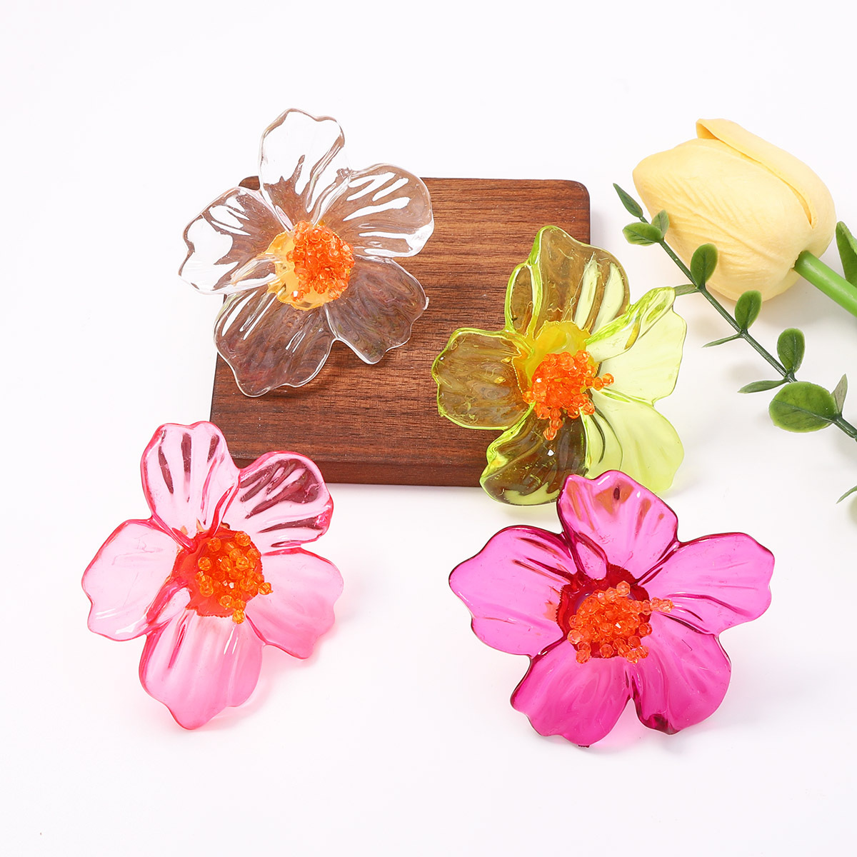 خواتم زهور راتنجية ملونة وجذاب - مراجعة Resin Art Ring وسعره