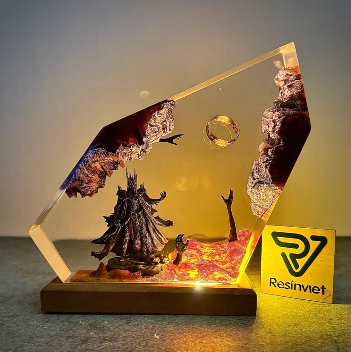 مصباح طاولة جديد 2026 بتصميم ك - مراجعة Resin Art Ring وسعره