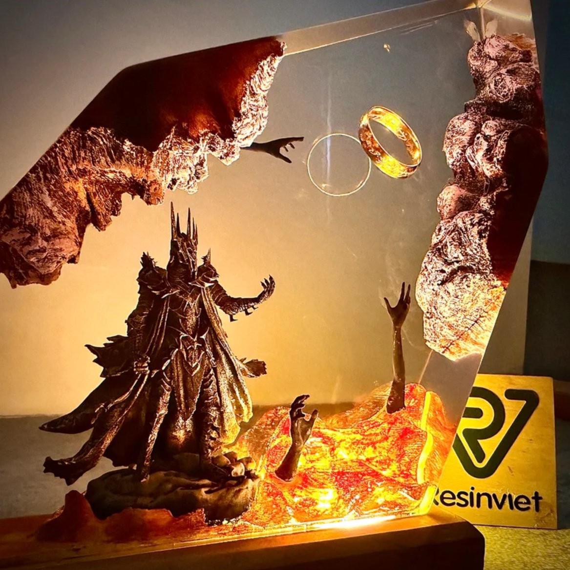 مصباح طاولة جديد 2026 بتصميم ك - مراجعة Resin Art Ring وسعره