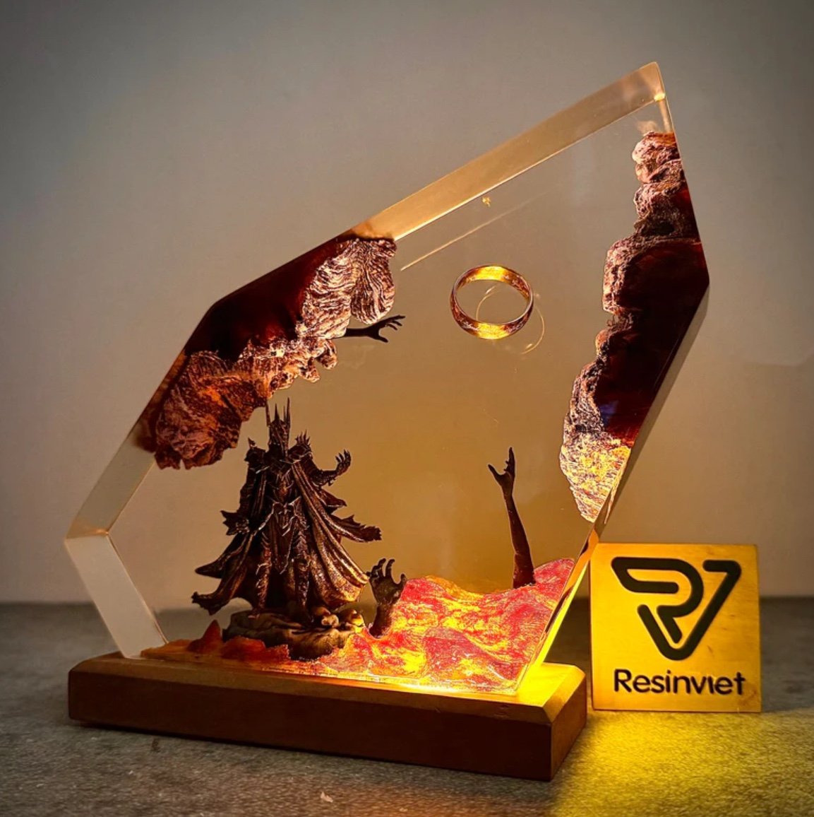 مصباح طاولة جديد 2026 بتصميم ك - مراجعة Resin Art Ring وسعره