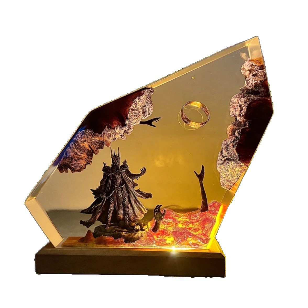 مصباح طاولة جديد 2026 بتصميم ك - مراجعة Resin Art Ring وسعره