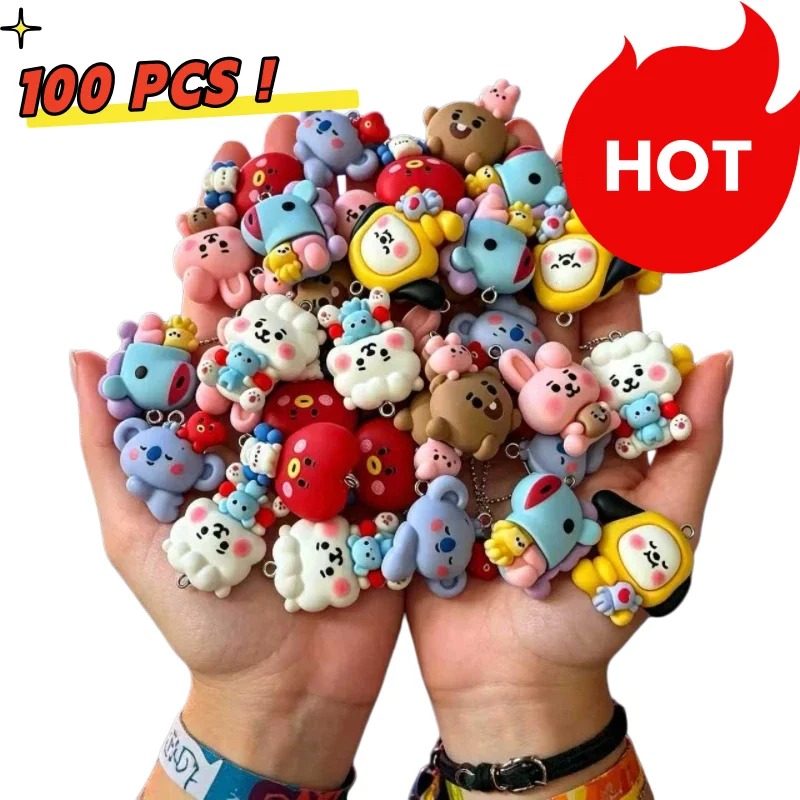 7 قطع من إكسسوارات BT21 الكرتو - مراجعة Resin Art Jewelry Kit وسعره