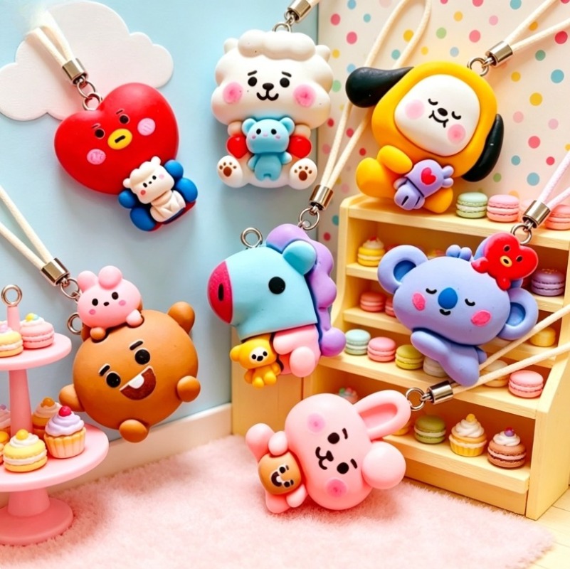 7 قطع من إكسسوارات BT21 الكرتو - مراجعة Resin Art Jewelry Kit وسعره