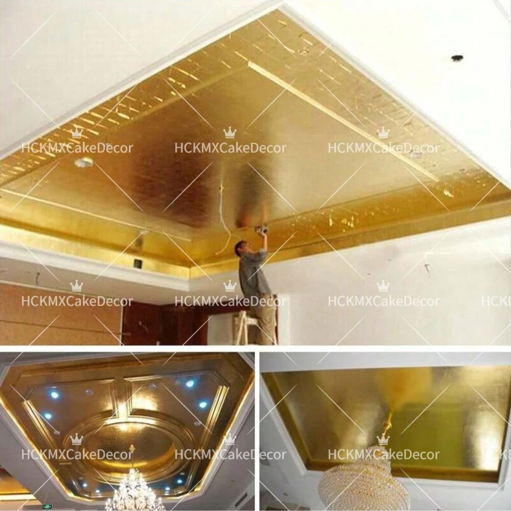 100 قطعة من أوراق الذهب المقلد - مراجعة Gold Leaf Foil وسعره