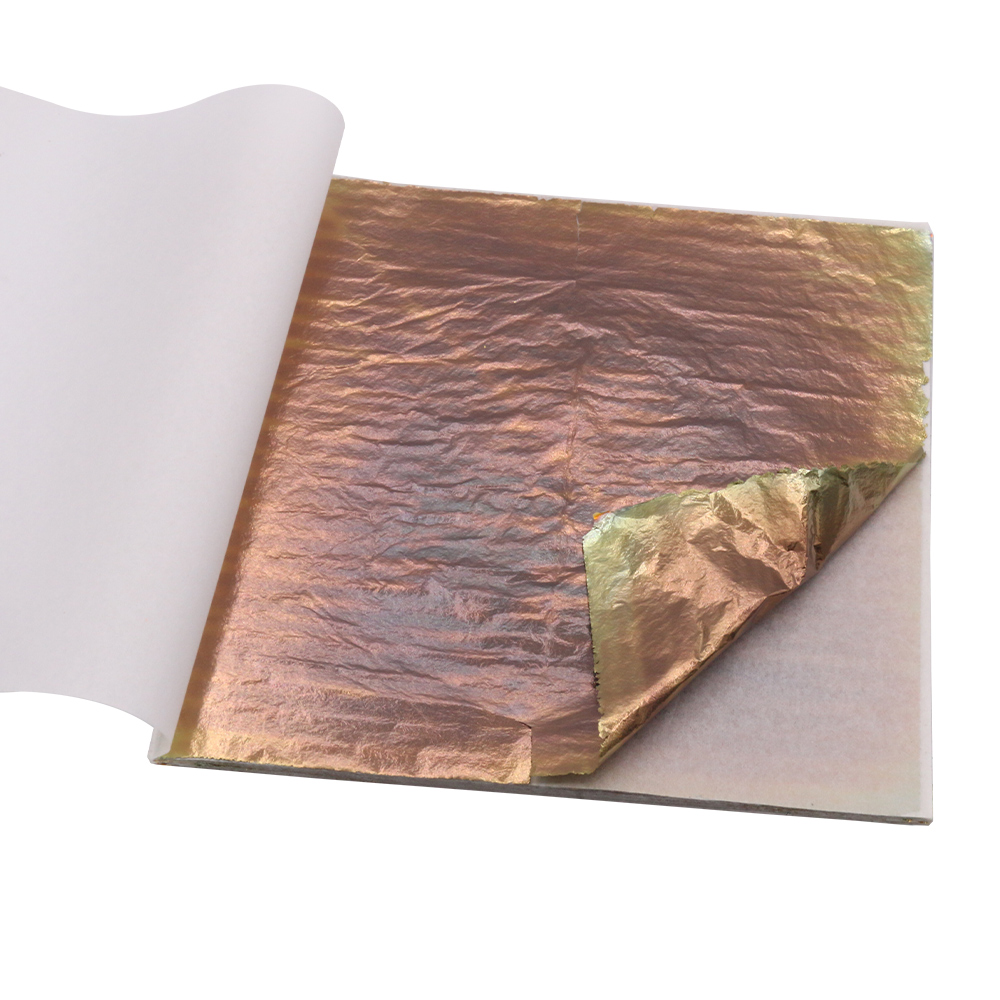 14x14 سنتيمتر الملونة تقليد ور - مراجعة Gold Leaf Foil وسعره