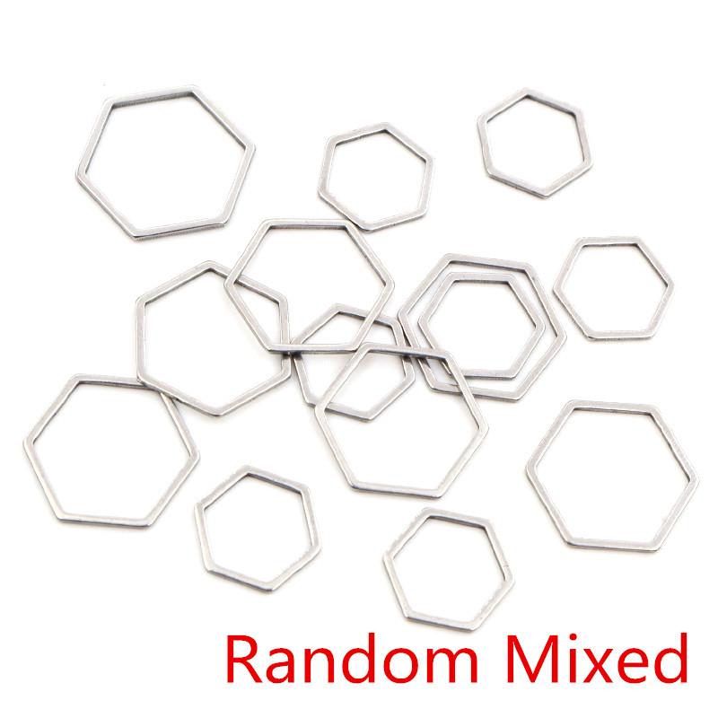 20 قطعة 3 حجم مضلع سحر الذهب ا - مراجعة Bezels Pendant Resin وسعره