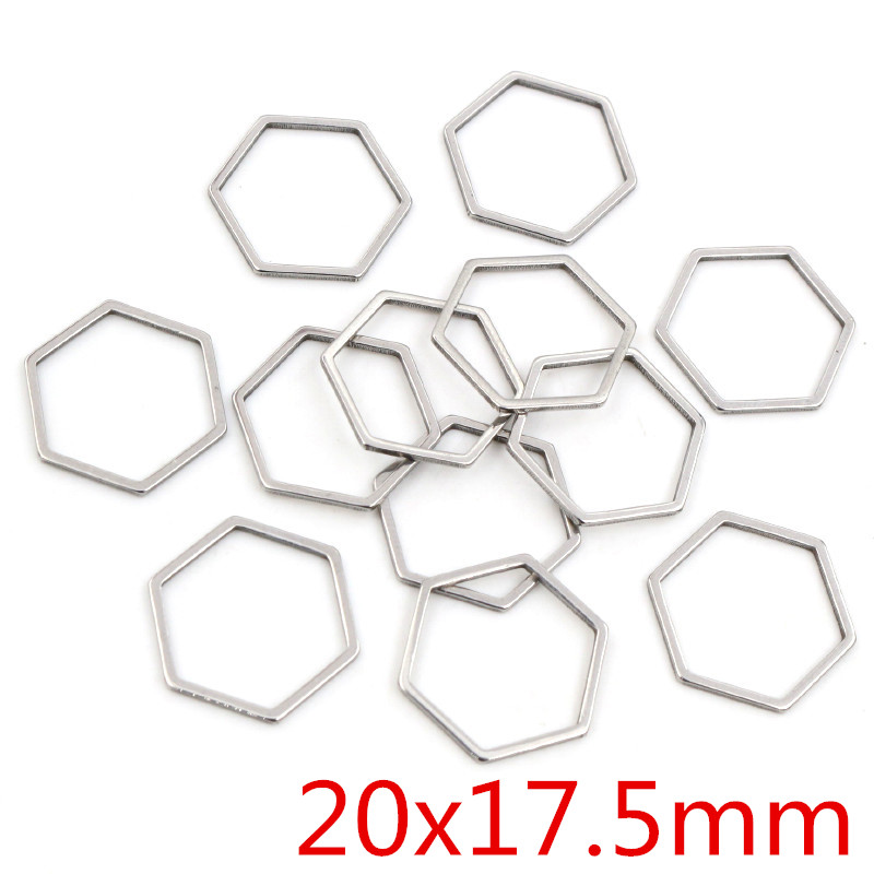 20 قطعة 3 حجم مضلع سحر الذهب ا - مراجعة Bezels Pendant Resin وسعره