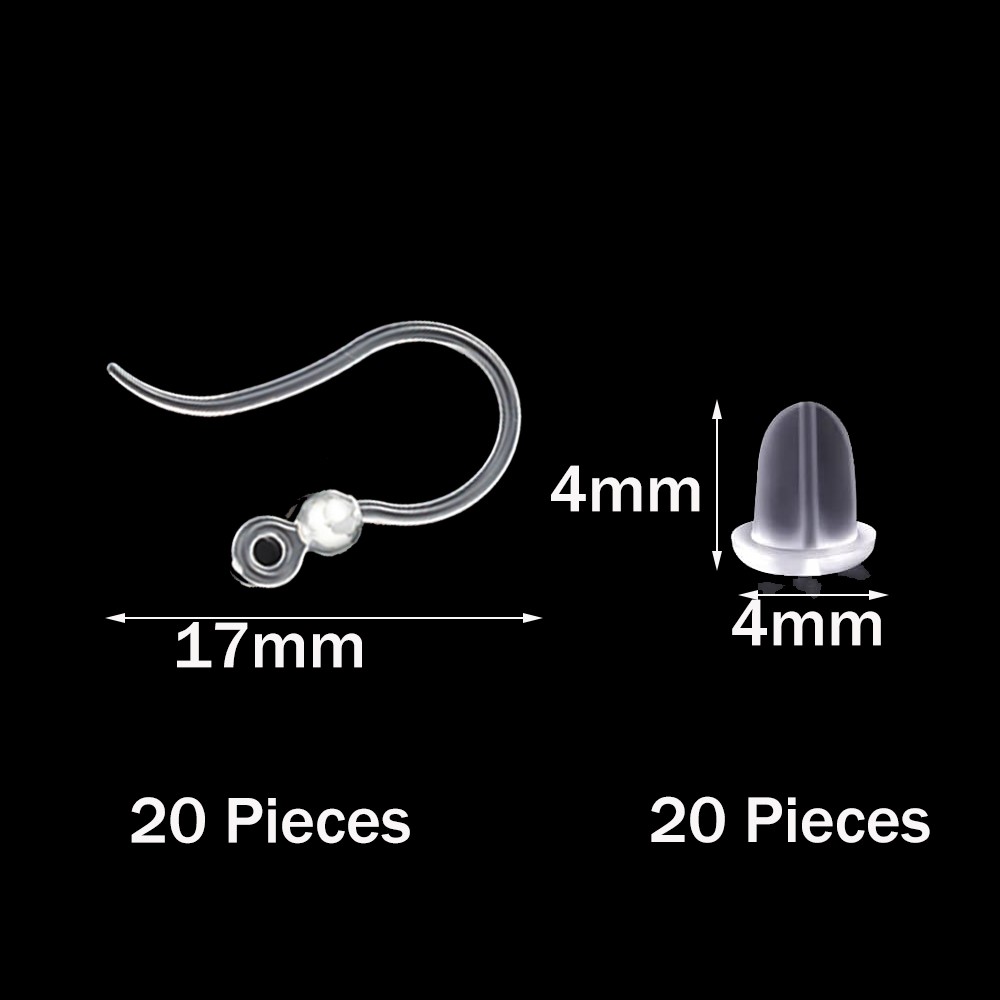 40 قطعة من خطافات القرط البلاس - مراجعة Resin Art Jewelry Kit وسعره