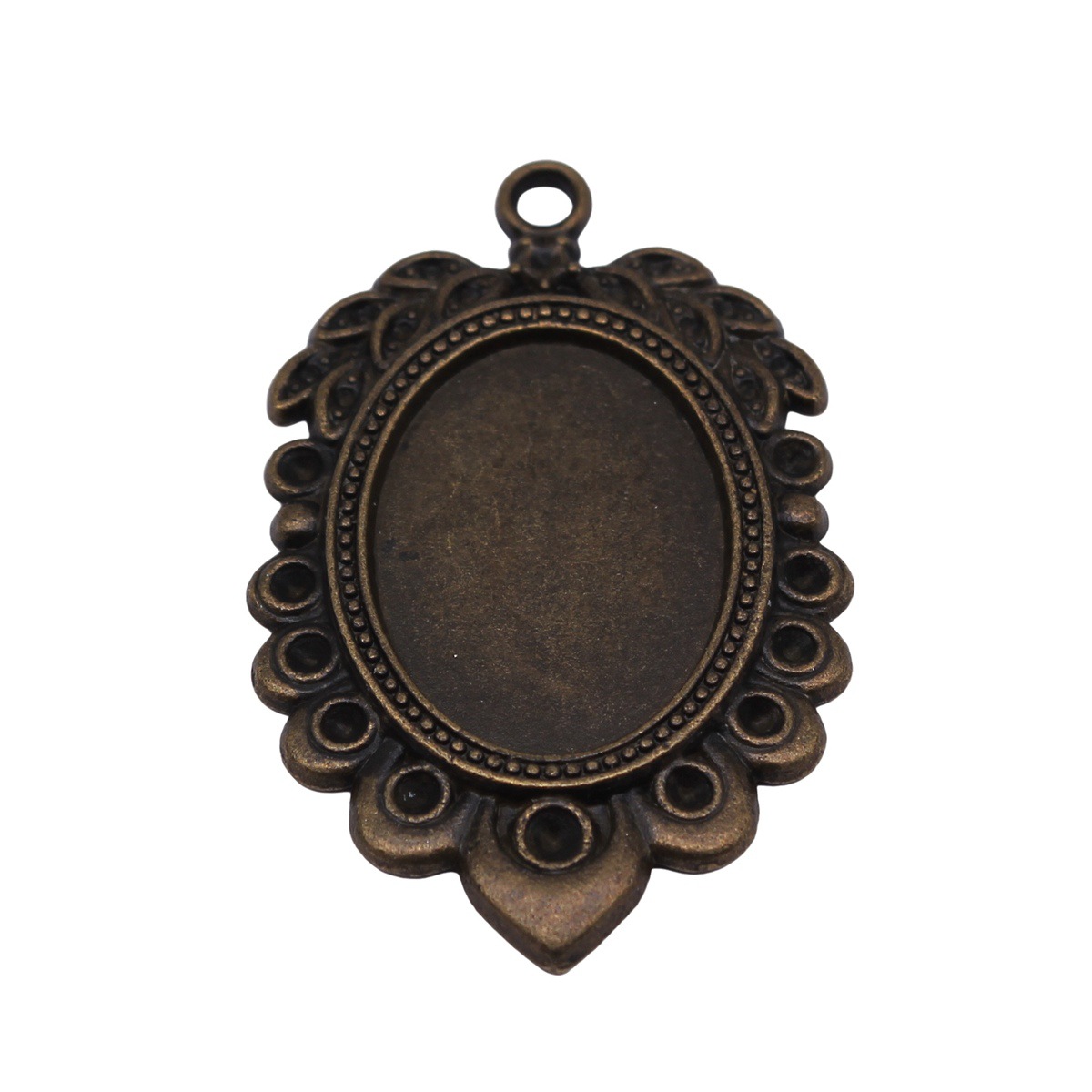قاعدة إطار صور فارغة من سبيكة  - مراجعة Bezels Pendant Resin وسعره