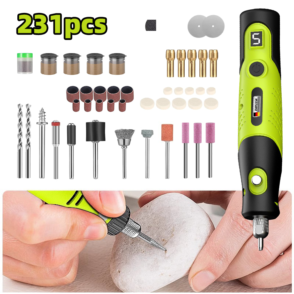 مجموعة أدوات دوارة لاسلكية صغي - مراجعة Resin Art Drill Machine وسعره